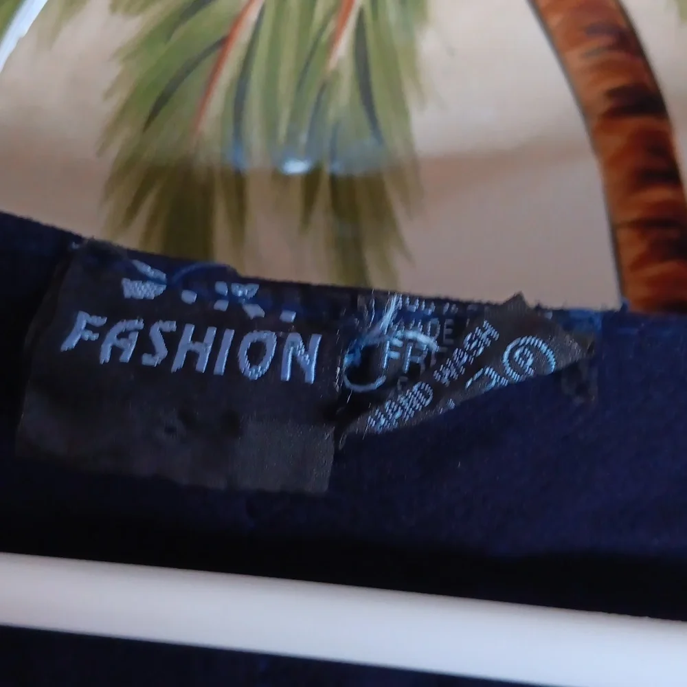 Blue boho flowy one size top - Picture 3 of 5